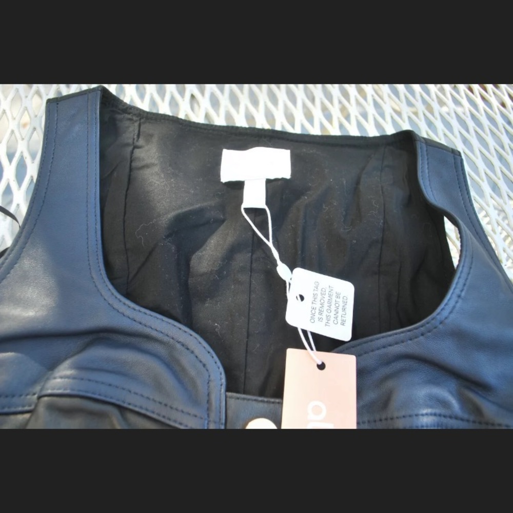 Alice McCall Disco Button Leather Mini Dress - Picture 6 of 7